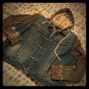 Jean/sweatshirt jacket